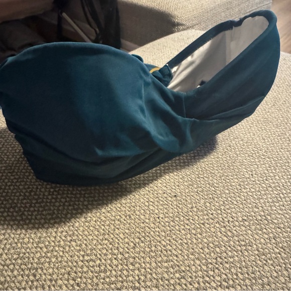 Teal Bandeau Bikini Top - Picture 4 of 6